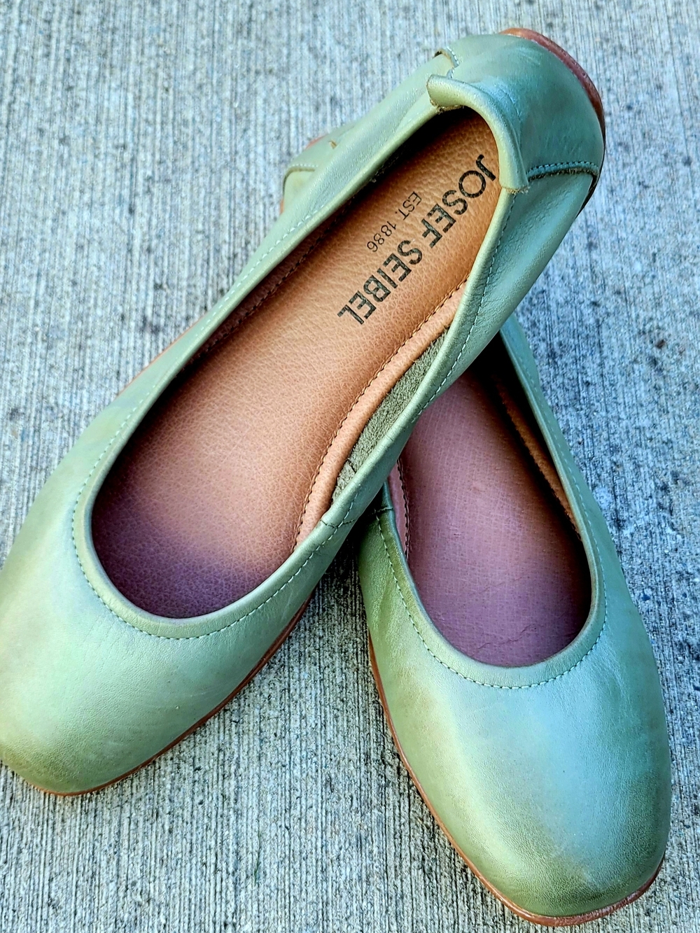 Josef Seibel Women's Sage Leather Ballet Flats